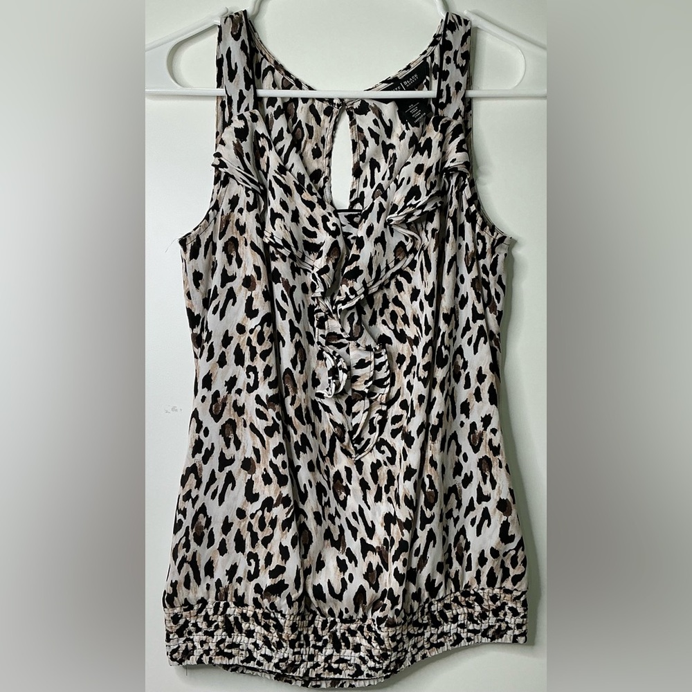 White House Black Market Women’s Career Top Sz XSmall Black & White Sleeveless